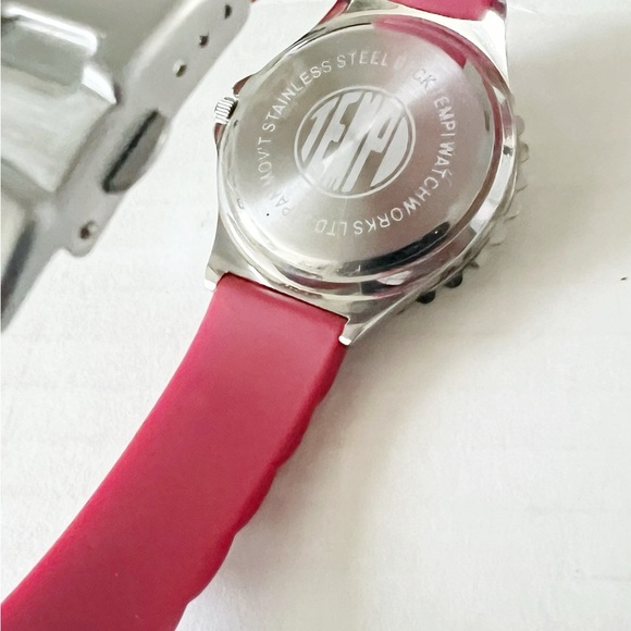 Tempi Red stainless Steel watch main image 4